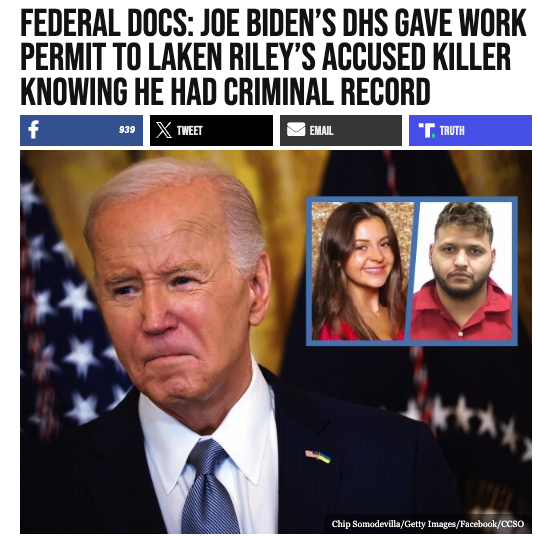 https://www.breitbart.com/politics/2024/04/18/federal-docs-joe-bidens-dhs-gave-work-permit-to-laken-rileys-accused-killer-knowing-he-had-criminal-record/